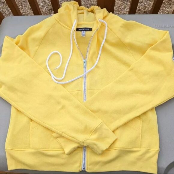 Urban Outfitters Full-Zip Hoodie In Yellow - Picture 2 of 3